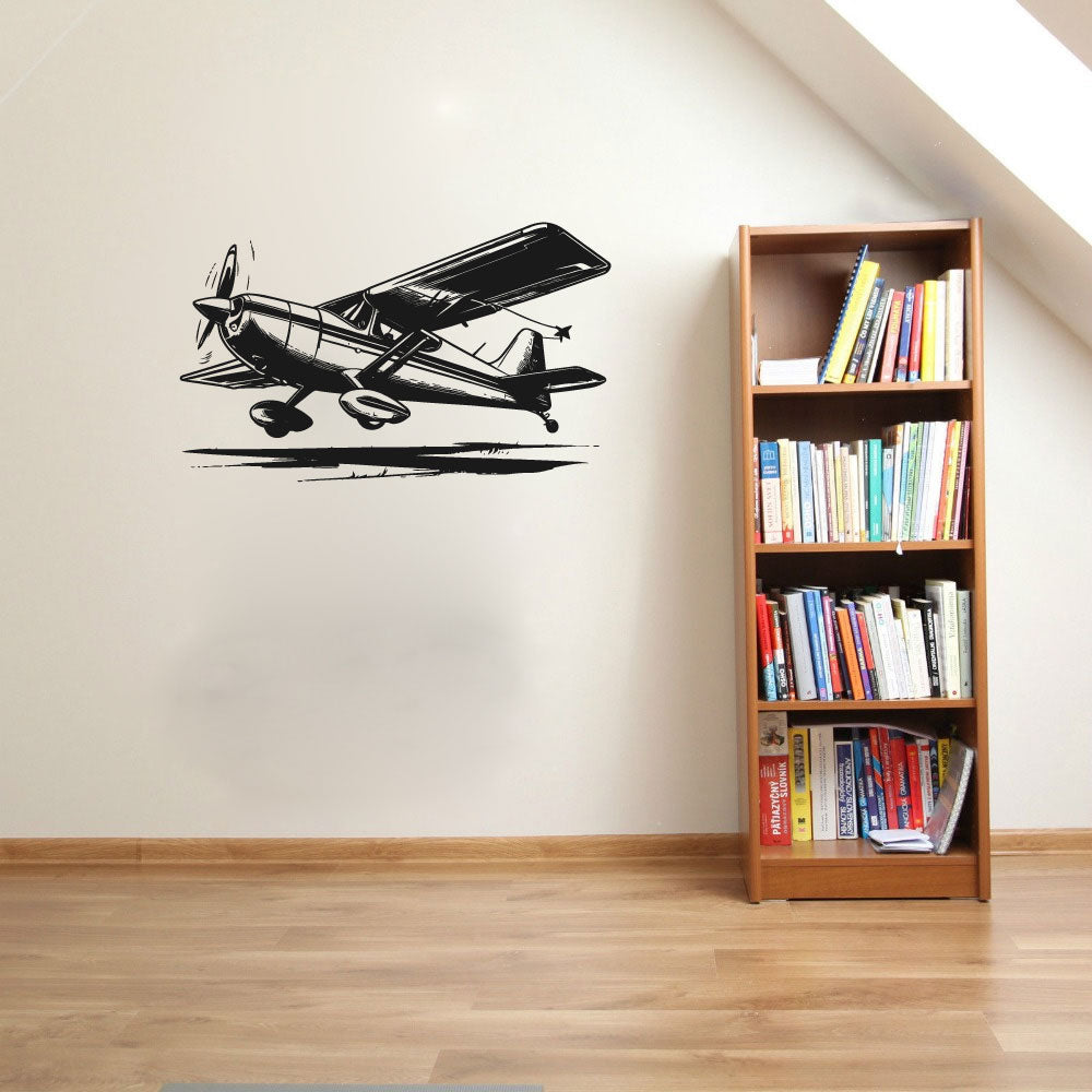 Airplane Silhouette Vinyl Wall Decal