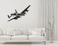 Vintage Airplane Silhouette Vinyl Wall Decal