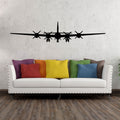 B-17 Flying Fortress Airplane Silhouette Vinyl Wall Decal