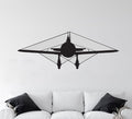 P-26 Peashooter Airplane Silhouette Vinyl Wall Decal