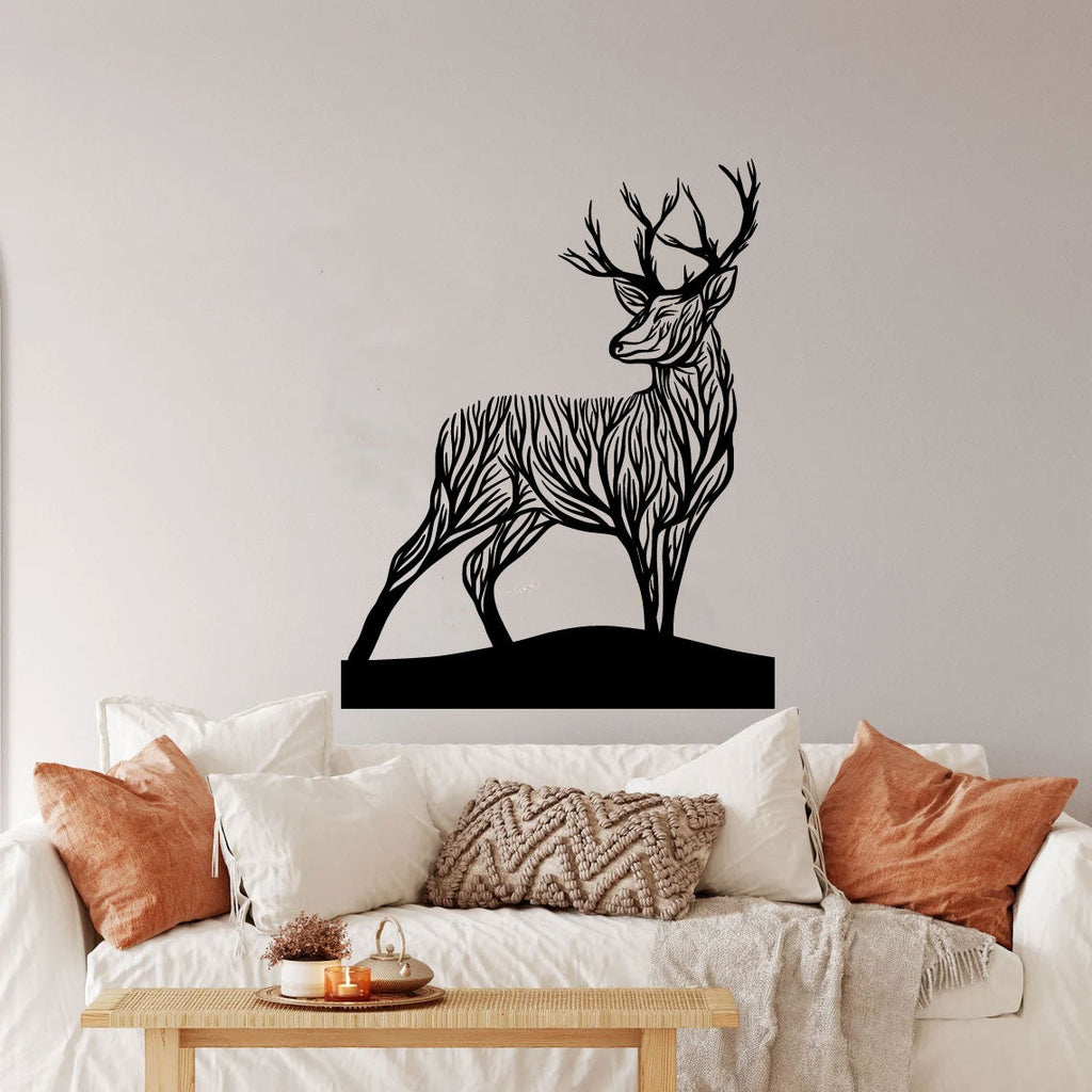 Deer Branches Vinyl Wall Decal