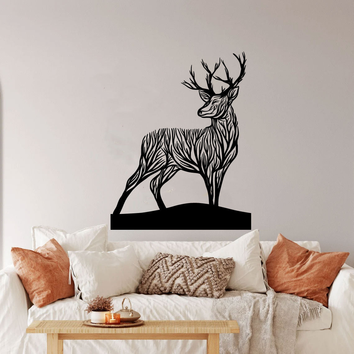 Deer Branches Vinyl Wall Decal