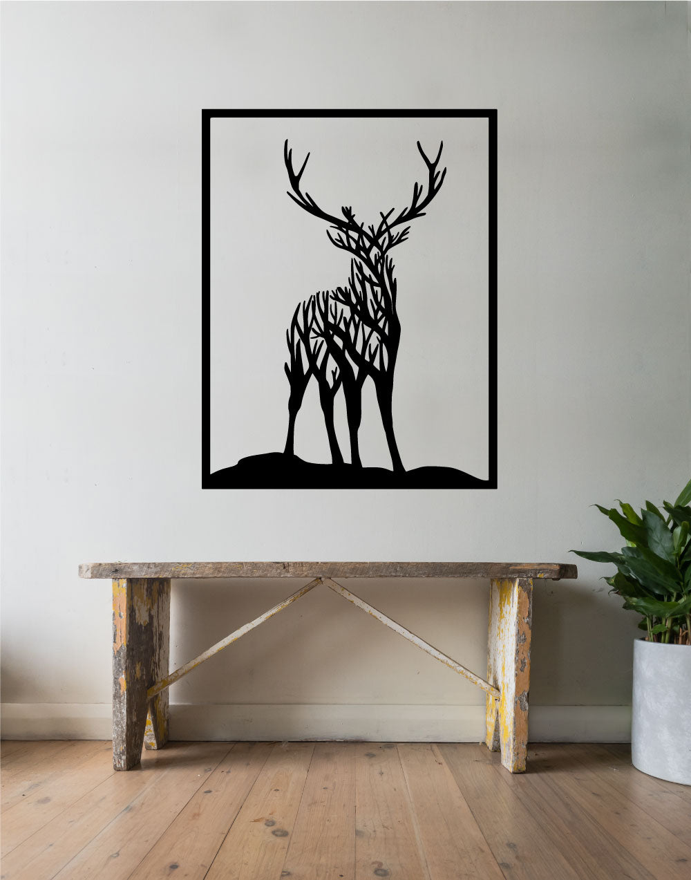 Deer Branches Vinyl Wall Decal