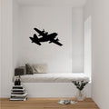 C-130 Hercules Airplane Silhouette Vinyl Wall Decal