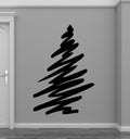 Scribble Christmas Tree Vinyl Wall Decal