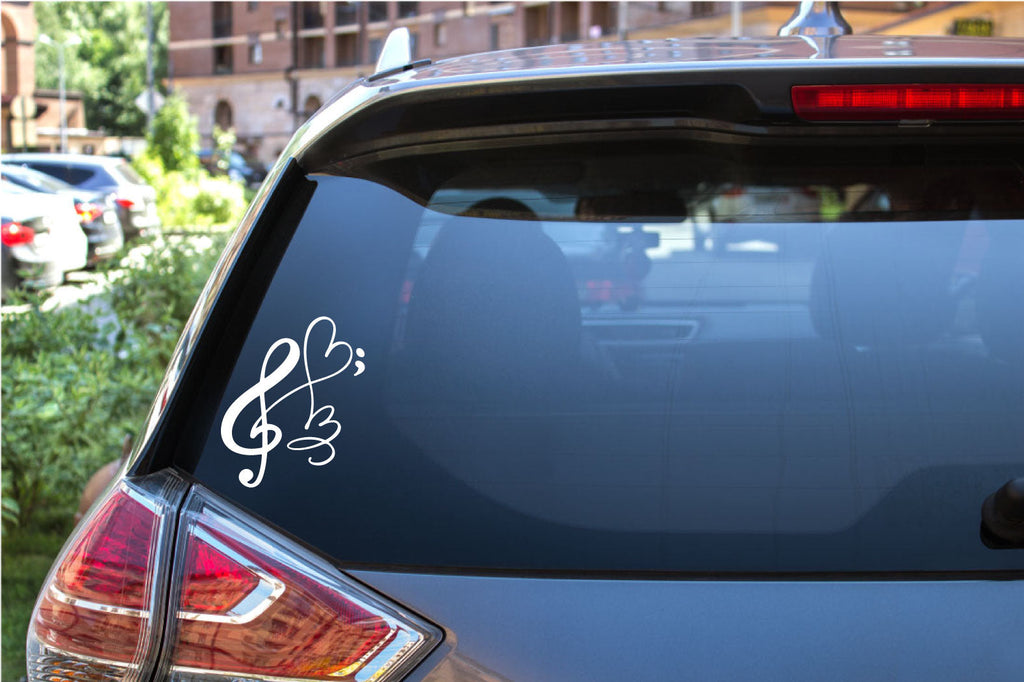Treble Clef Music Note Vinyl Wall Decal
