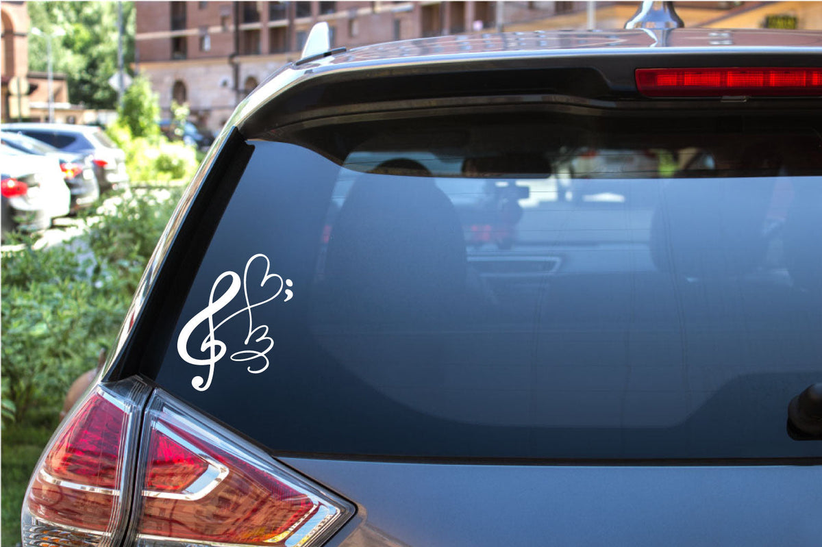 Treble Clef Music Note Vinyl Wall Decal