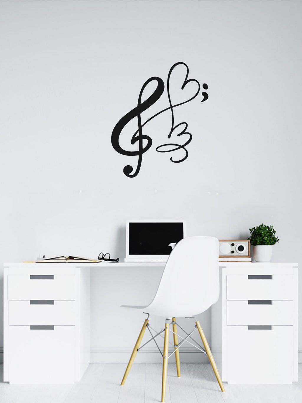 Treble Clef Music Note Vinyl Wall Decal