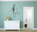 Treble Clef Swirl Music Note Vinyl Wall Decal