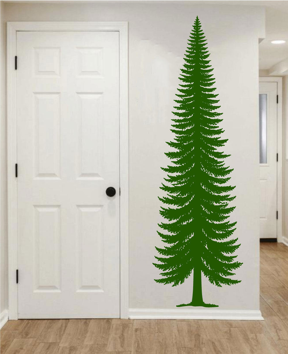 Conifer Pine Tree Silhouette Vinyl Wall Decal