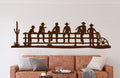 Country Cowboy Silhouettes Sitting on Fence Vinyl Wall Decal