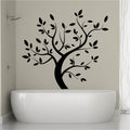Curved Tree Silhouette Vinyl Wall Decal