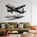 Douglas DC-3 Airplane Silhouette Vinyl Wall Decal