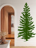 Douglas Fir Pine Tree Silhouette Vinyl Wall Decal