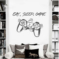 Eat Sleep Game with Controller Vinyl Wall Decal