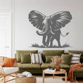 Elephant Silhouette Vinyl Wall Decal
