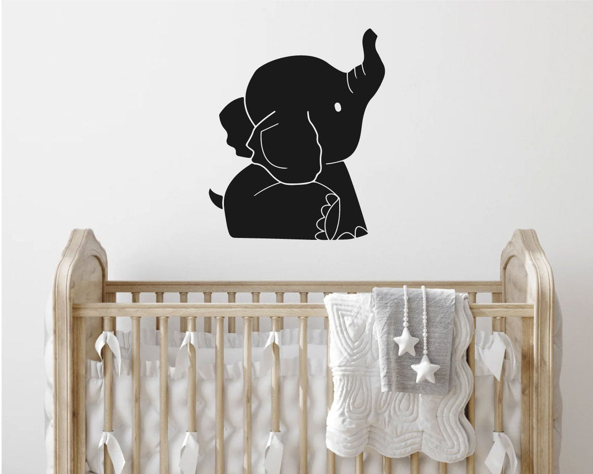 Elephant Baby Vinyl Wall Decal