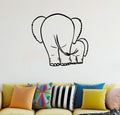 Elephant Mom and Baby Vinyl Wall Decal