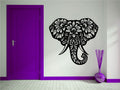 Elephant Head Vinyl Wall Decal