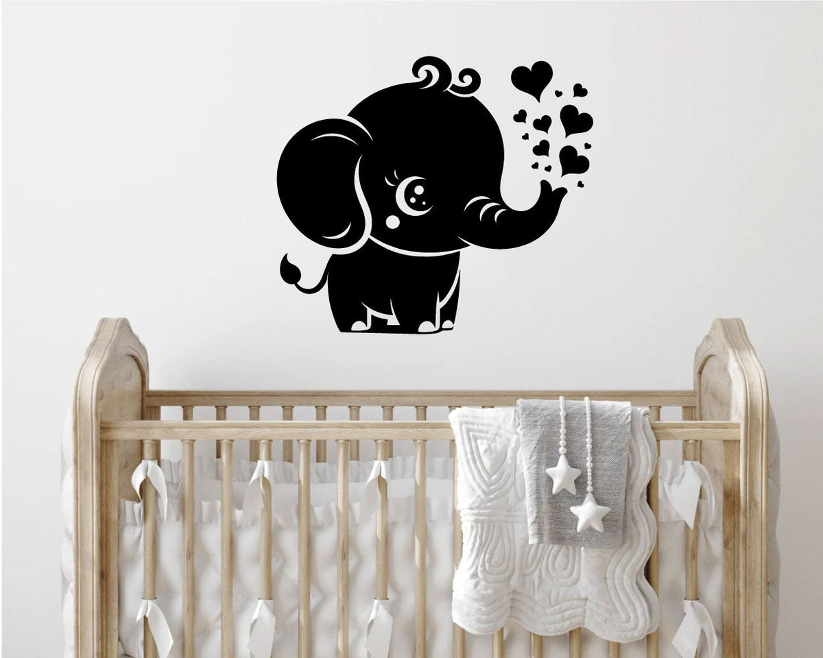 Elephant Baby Vinyl Wall Decal