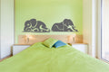 Elephants Sleeping Vinyl Wall Decal
