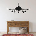 Fighter Jet Airplane Silhouette Vinyl Wall Decal