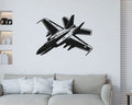 Fighter Jet Airplane Silhouette Vinyl Wall Decal