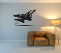 Fighter Jet Airplane Silhouette Vinyl Wall Decal