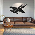 Fighter Jet Airplane Silhouette Vinyl Wall Decal