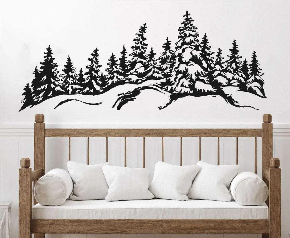 Fir Pine Trees Vinyl Wall Decal
