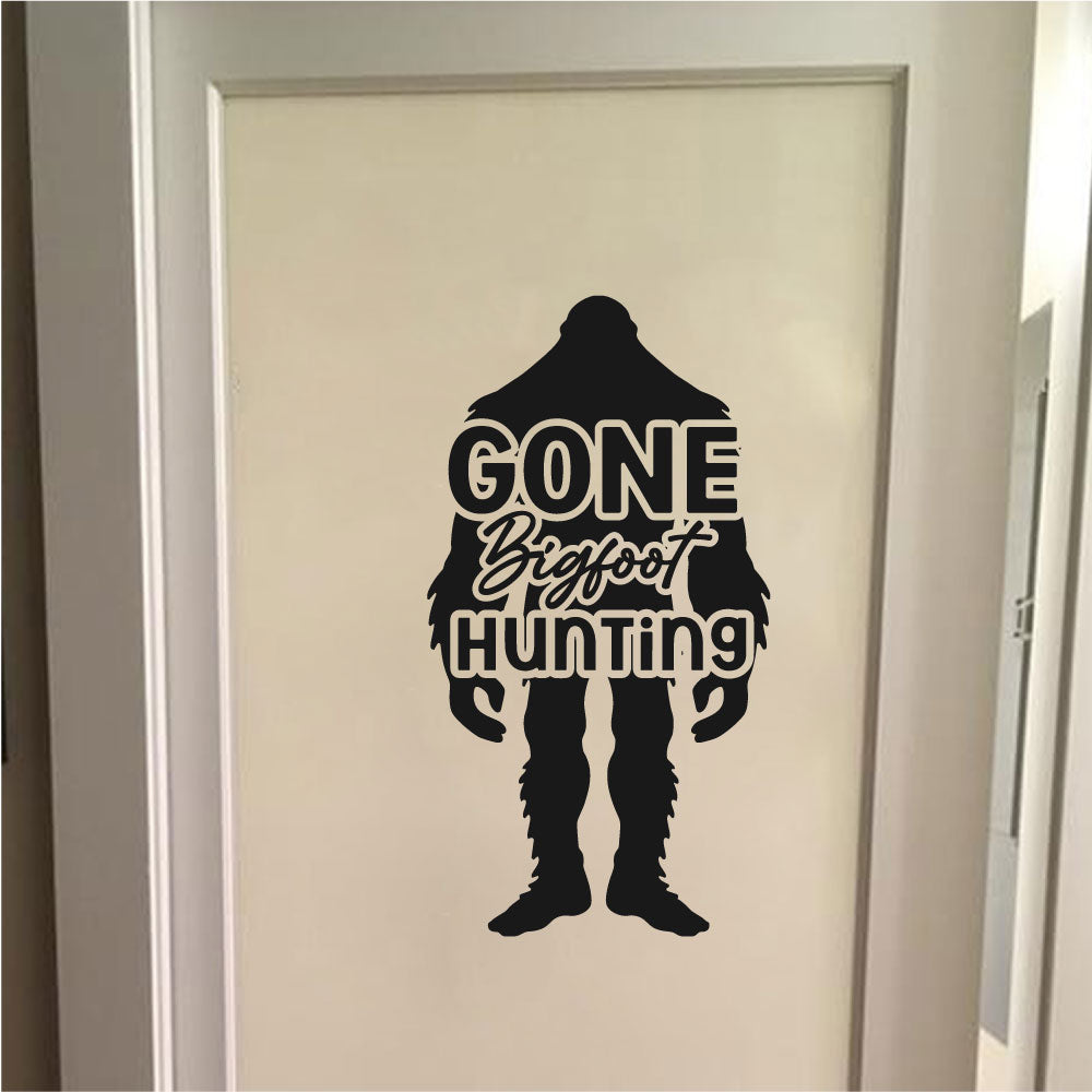 Sas Gone Bigfoot Hunting Vinyl Home Decor Wall Decal 