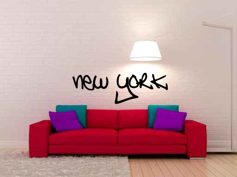 Graffiti New York Vinyl Wall Words Decal