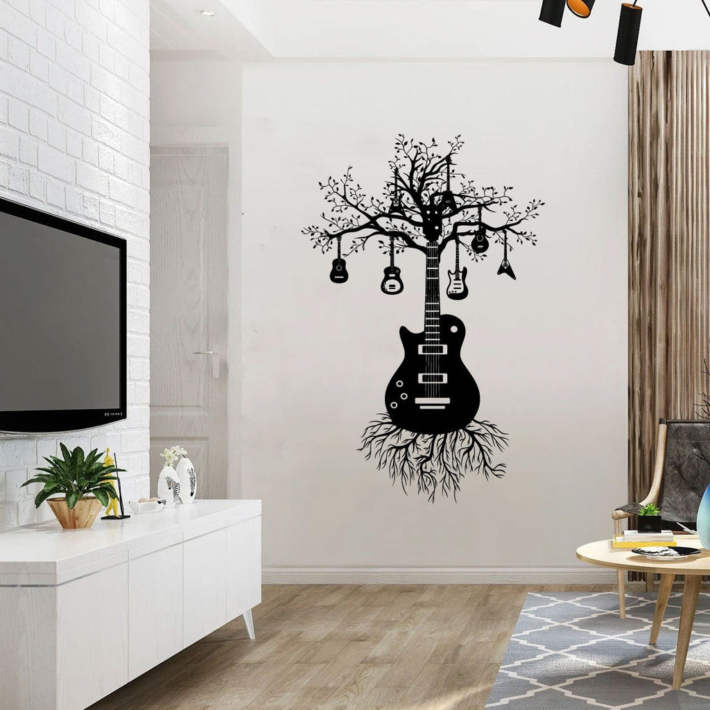 Guitar Tree Vinyl Wall Decal