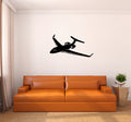Gulf Stream Airplane Silhouette Vinyl Wall Decal