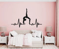 Gymnast Heartbeat Vinyl Wall Decal