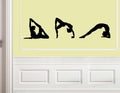 Gymnast Silhouettes Set of 3 Vinyl Wall Decal