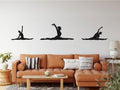 Gymnast Silhouettes Set of 3 Vinyl Wall Decal