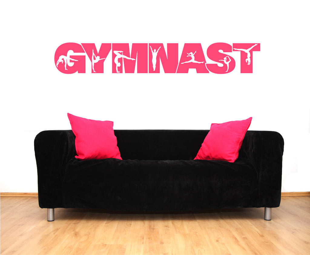 Gymnastics Vinyl Wall Words Decal