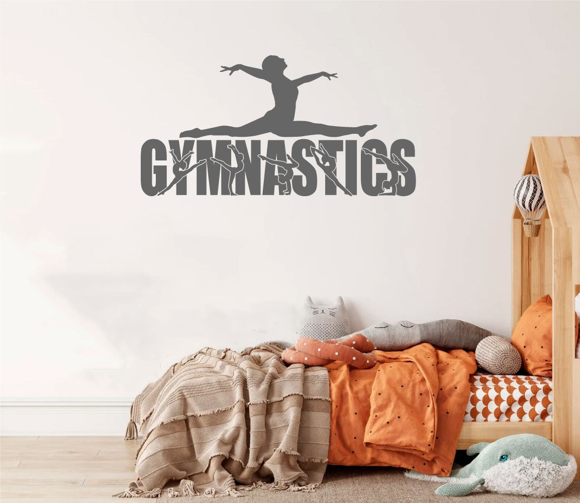 Gymnastics Vinyl Wall Words Decal