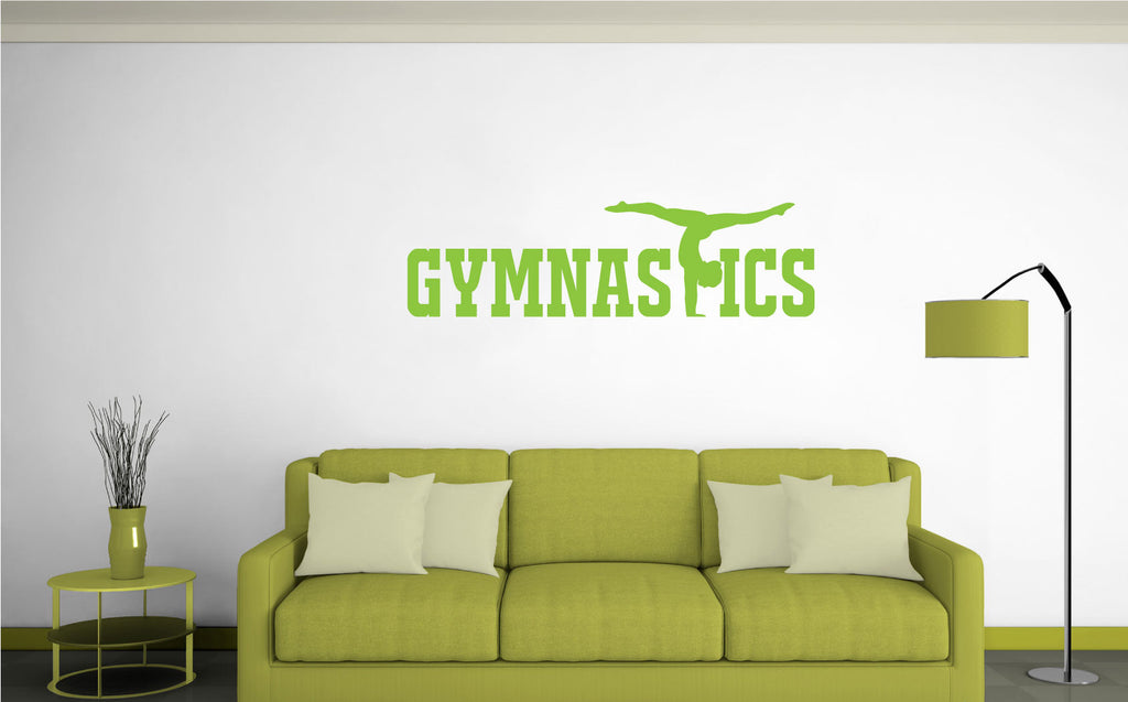 Gymnastics Vinyl Wall Words Decal