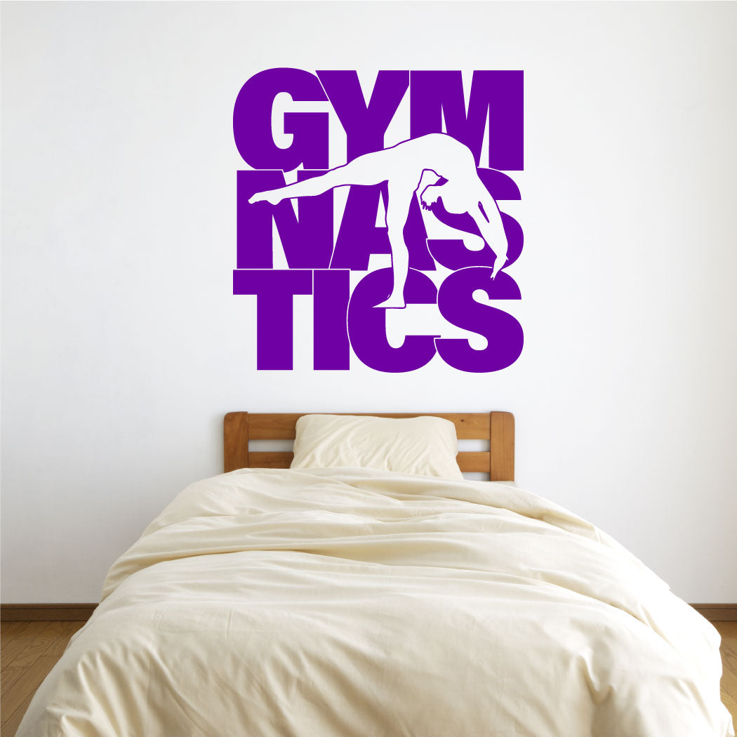 Gymnastics Vinyl Wall Words Decal