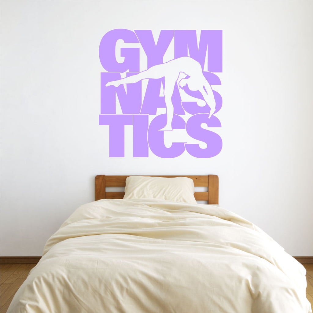 Gymnastics Vinyl Wall Words Decal