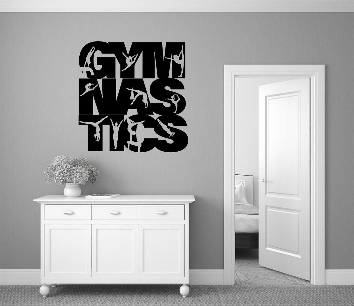 Gymnastics Vinyl Wall Words Decal
