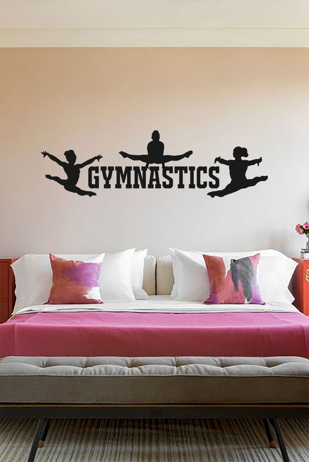 Gymnastics Vinyl Wall Words Decal