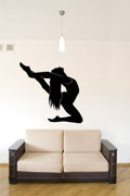Gymnast Silhouette Vinyl Wall Decal
