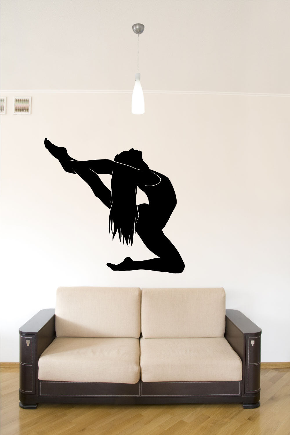 Gymnast Silhouette Vinyl Wall Decal