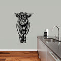 Highland Cow Vinyl Home Decor Wall Decal 