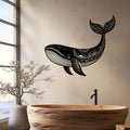 Humpback Whale Mandala Vinyl Wall Decal
