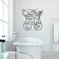 Woman Body I Am Enough Vinyl Wall Words Decal