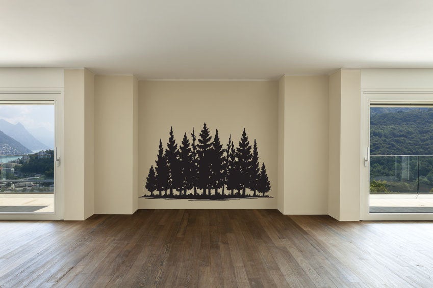 Pine Trees Forest Vinyl Home decor Wall Decal